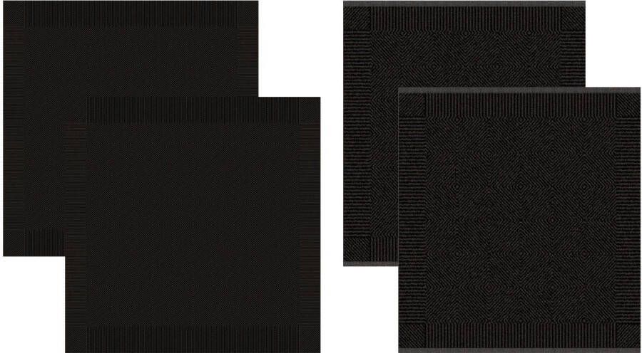 DDDDD Theedoek Cisis Combi-set: 2 keukendoeken & 2 theedoeken (set 4-delig)