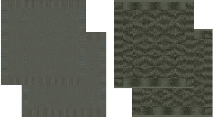 DDDDD Theedoek Cisis Combi-set: 2 keukendoeken & 2 theedoeken (set 4-delig)