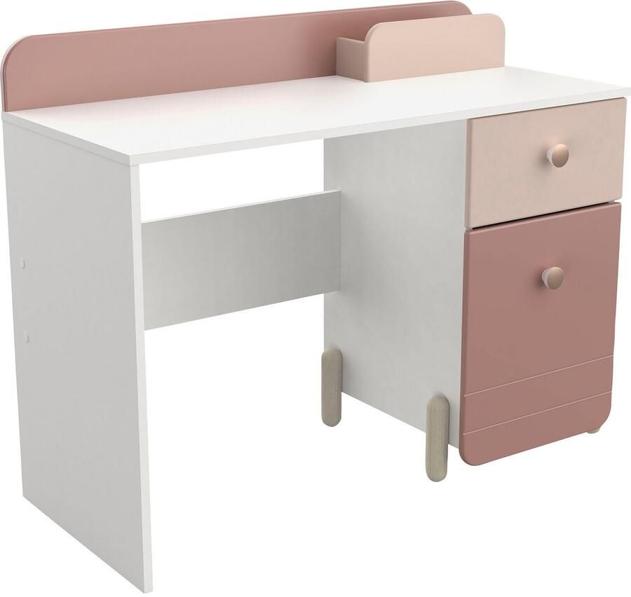 Demeyere GROUP Kinderbureau Jade Lade bergruimte ronde knoppen met rozegoudkleur-finish