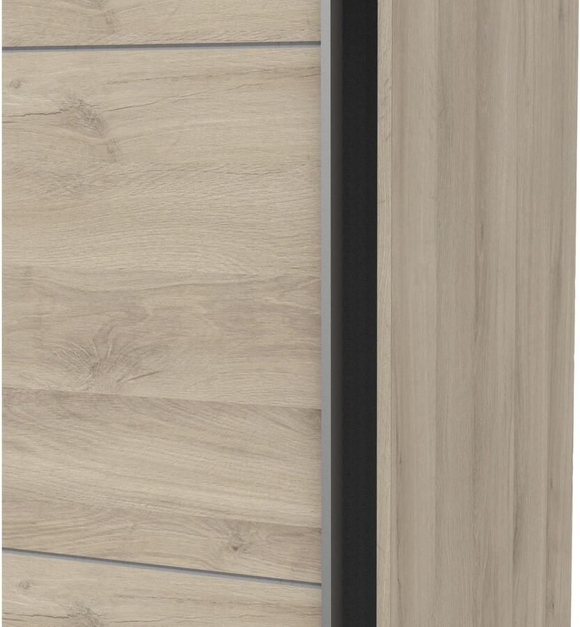 Demeyere GHOST kledingkast Kronberg eiken decor 2 schuifdeuren L.148 x D.59 9 x H.203 cm