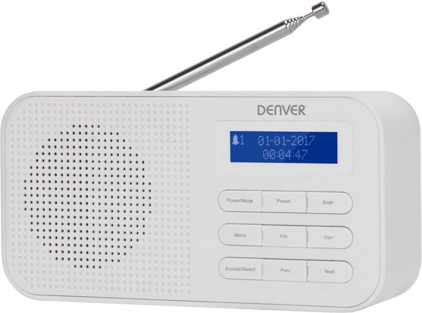 Denver DAB+ FM Radio DAB-42 White | Radio s | 5706751044489