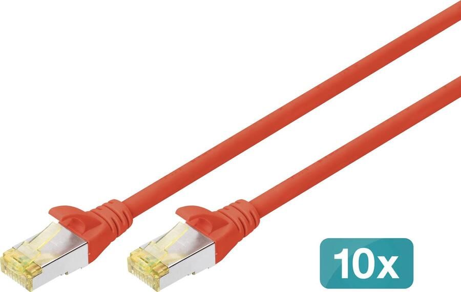 Digitus LAN-kabel Twisted Pair Patchkabel Categorie 6A Klasse EA S FTP (10 stuks)
