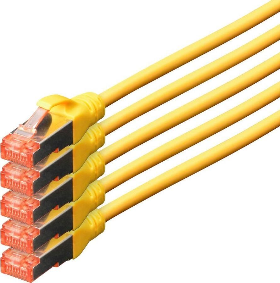 Digitus LAN-kabel Twisted Pair Patchkabel Categorie 6A Klasse EA S FTP (5 stuks)