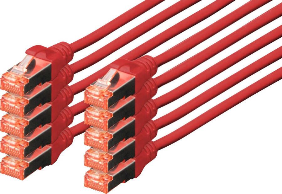 Digitus LAN-kabel Twisted Pair Patchkabel Categorie 6A Klasse EA S FTP (10 stuks)