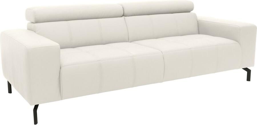 DOMO collection 2 5-zitsbank Cunelli tijdloos en elegant moderne zitnaden als designelement naar keuze met 6-voudig verstelbare hoofdsteunen stevig zitcomfort