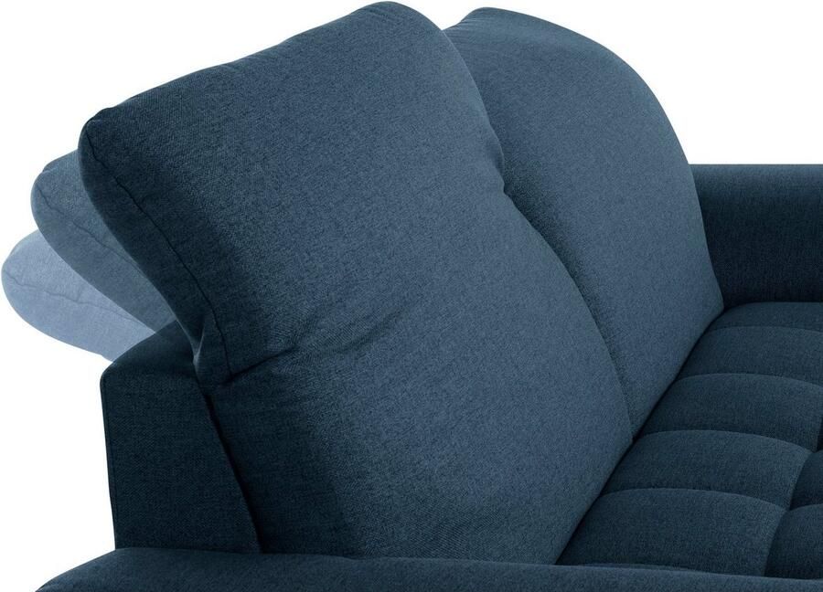 DOMO collection 2 5-zitsbank Franzi tijdloos en elegant moderne zittingstikking naar keuze met verstelbare hoofdsteun inclusief sierkussen