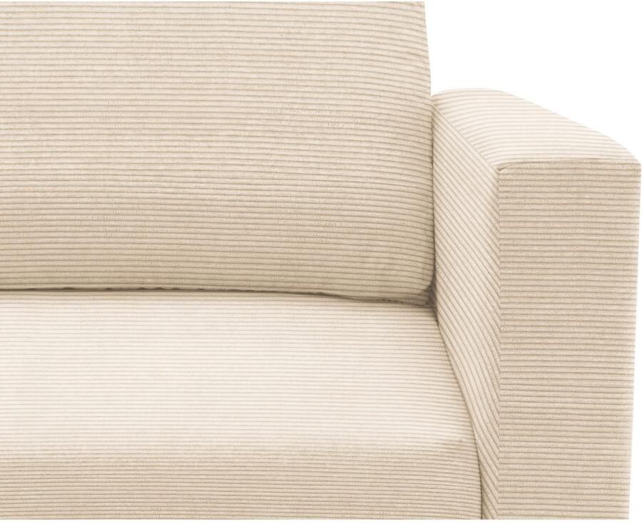 DOMO collection 2-zitsbank Bibury slimme modulaire hoekbank van bank & hocker met slaapfunctie Zitvlak met veerinterieur incl. 2 rugkussens en opbergvak in de kruk (set)