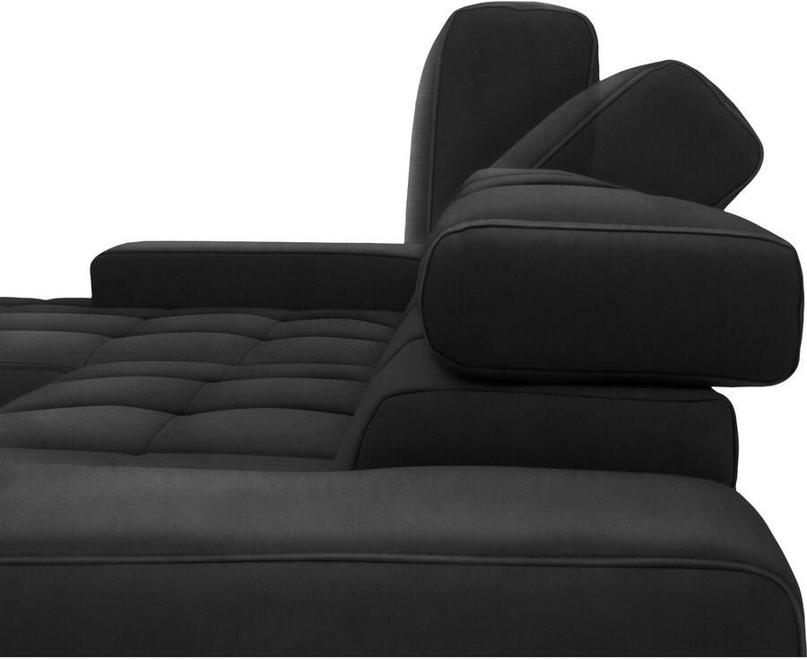 DOMO collection 2-zitsbank Cunelli tijdloos en elegant moderne zitnaden als designelement naar keuze met 6-voudig verstelbare hoofdsteunen stevig zitcomfort