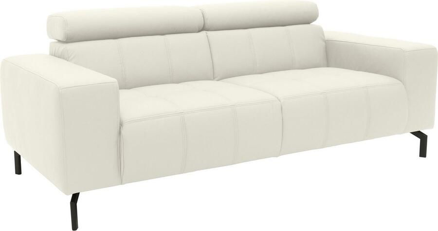 DOMO collection 2-zitsbank Cunelli tijdloos en elegant moderne zitnaden als designelement naar keuze met 6-voudig verstelbare hoofdsteunen stevig zitcomfort