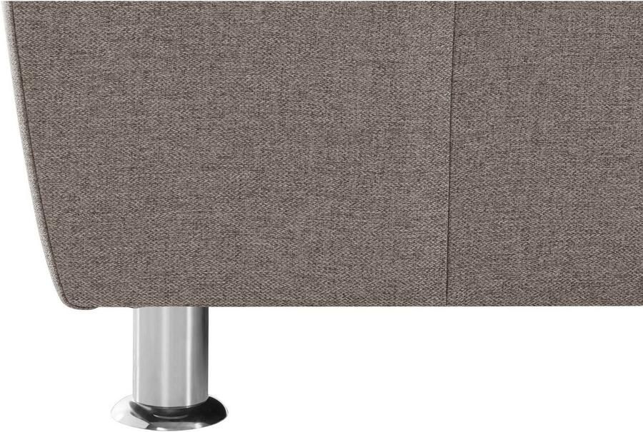 DOMO collection 2-zitsbank Franzi tijdloos & elegant moderne zittingstikking naar keuze met verstelbare hoofdsteun inclusief sierkussen