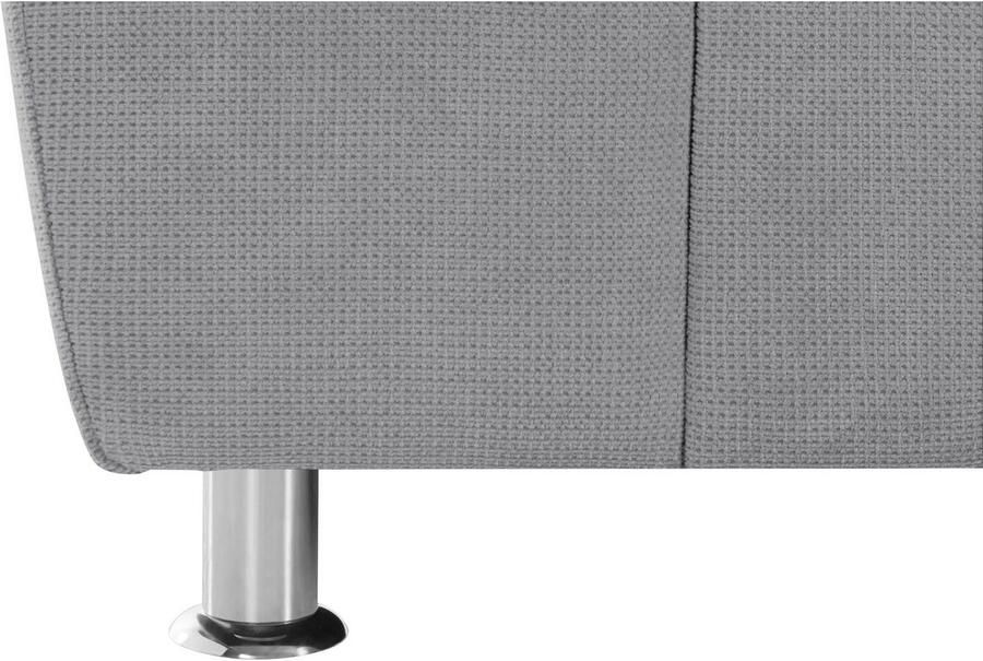 DOMO collection 2-zitsbank Franzi tijdloos & elegant moderne zittingstikking naar keuze met verstelbare hoofdsteun inclusief sierkussen