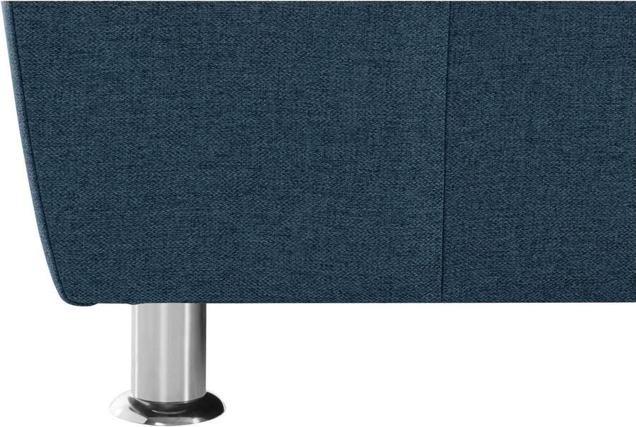 DOMO collection 2-zitsbank Franzi tijdloos & elegant moderne zittingstikking naar keuze met verstelbare hoofdsteun inclusief sierkussen