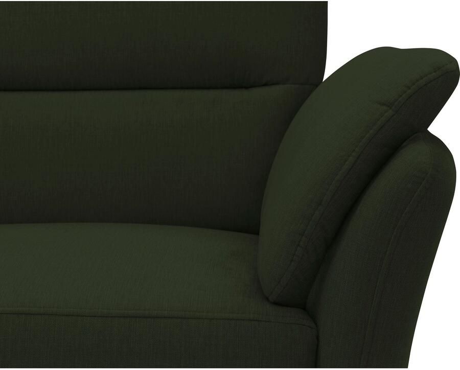 DOMO collection 2-zitsbank Pina smalle armleuningen met bonellvering compact & elegant