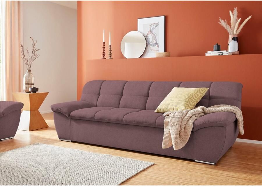 DOMO collection 3-zitsbank Lagoa moderne zittingstikking comfortabel en comfortabel