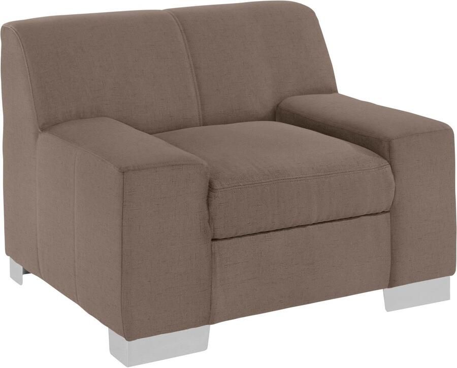 DOMO collection Fauteuil Bero elegant en tijdloos kubistisch en comfortabel (set)