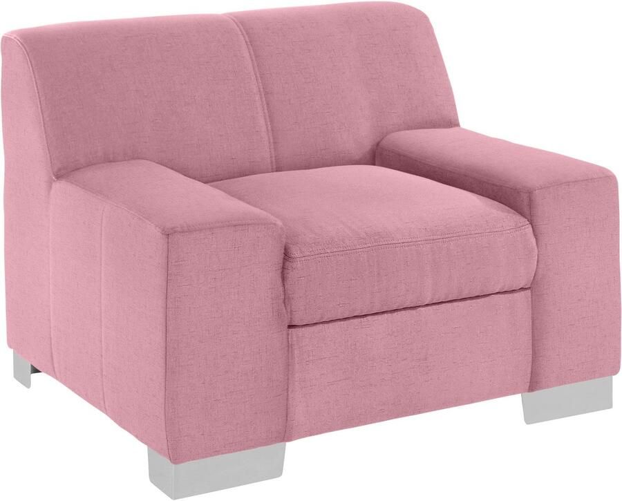 DOMO collection Fauteuil Bero elegant en tijdloos kubistisch en comfortabel (set)