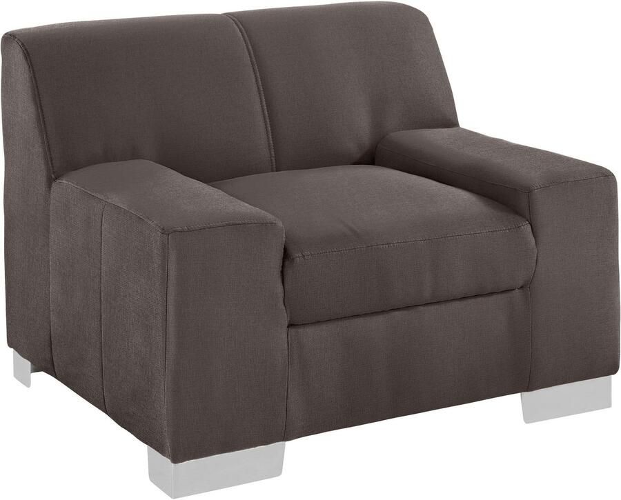 DOMO collection Fauteuil Bero elegant en tijdloos kubistisch en comfortabel (set)