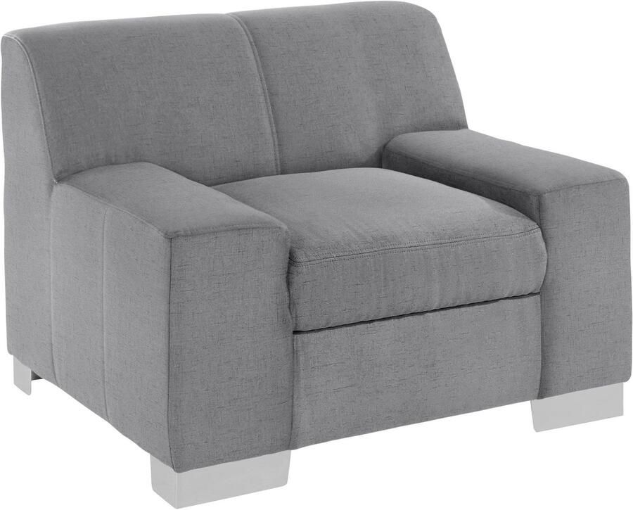 DOMO collection Fauteuil Bero elegant en tijdloos kubistisch en comfortabel (set)