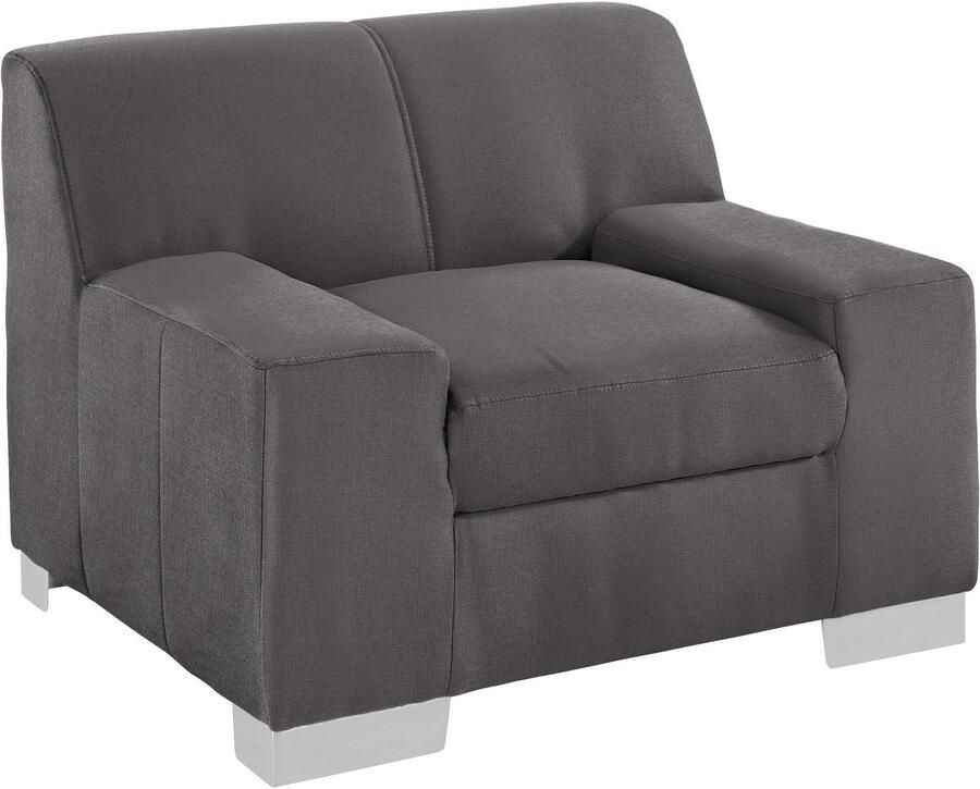 DOMO collection Fauteuil Bero elegant en tijdloos kubistisch en comfortabel (set)