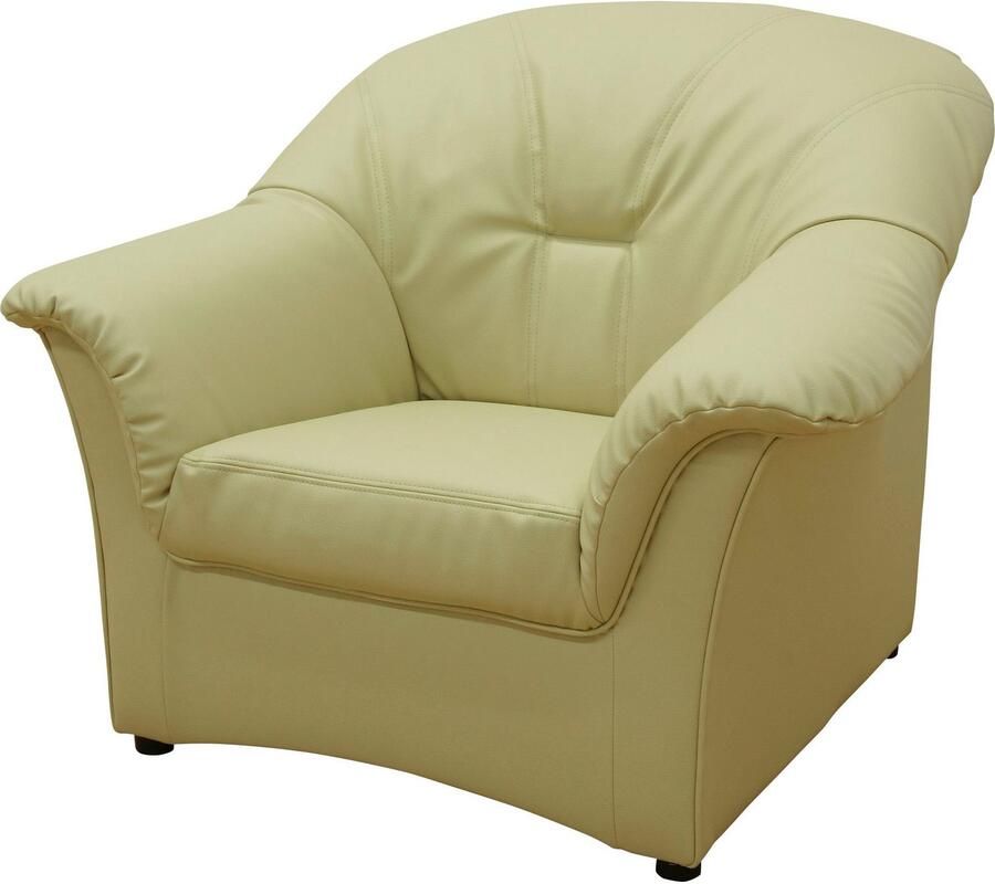 DOMO collection Fauteuil Papenburg tijdloze rugstikking elegante armleuning (set)