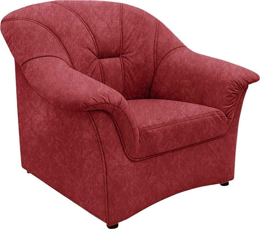 DOMO collection Fauteuil Papenburg tijdloze rugstikking elegante armleuning (set)