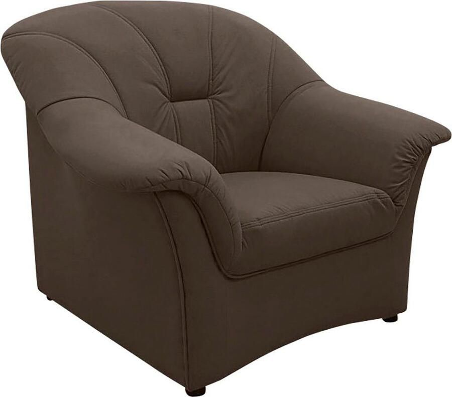 DOMO collection Fauteuil Papenburg tijdloze rugstikking elegante armleuning (set)