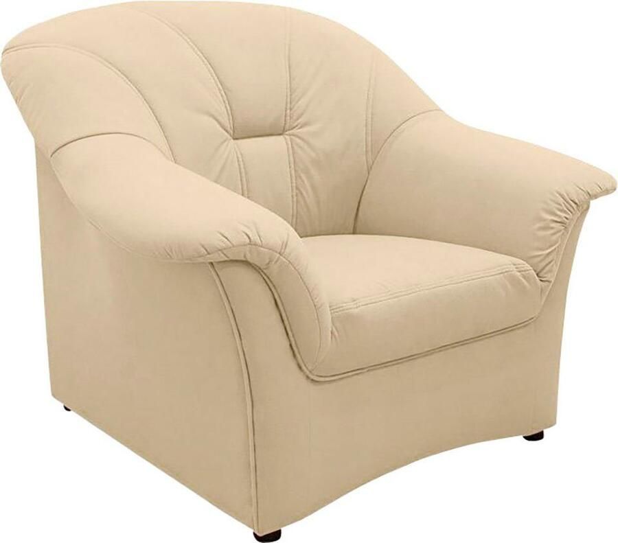 DOMO collection Fauteuil Papenburg tijdloze rugstikking elegante armleuning (set)