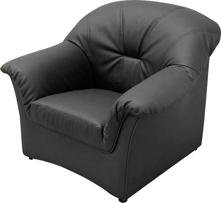 DOMO collection Fauteuil Papenburg tijdloze rugstikking elegante armleuning (set)