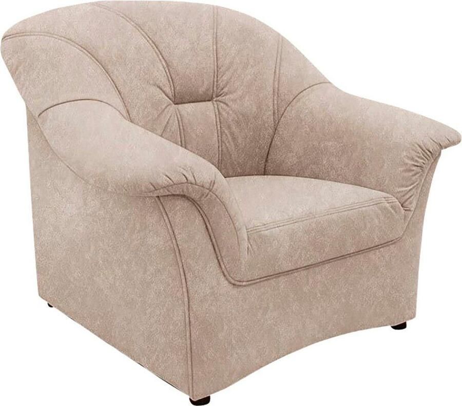 DOMO collection Fauteuil Papenburg tijdloze rugstikking elegante armleuning (set)