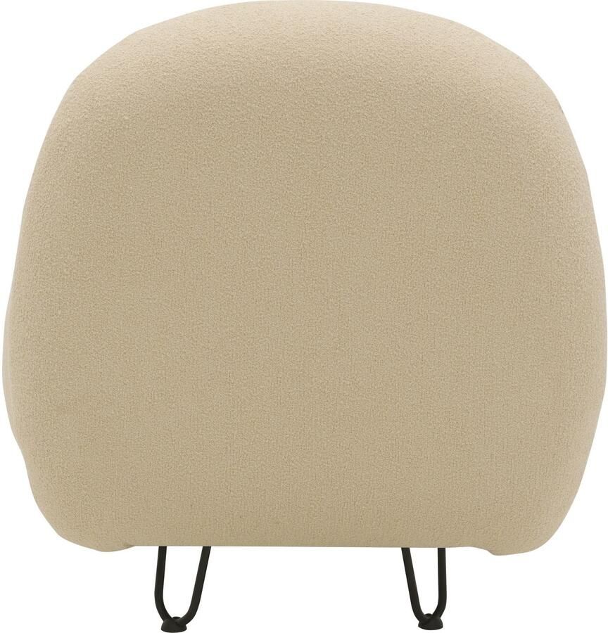 DOMO collection Fauteuil Poika ideaal voor terras tuin balkon Mooi gevormde outdoor-stoel bekleding van nepbont