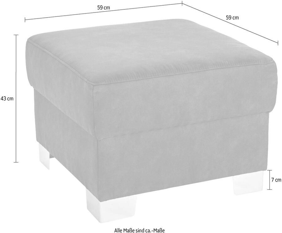 DOMO collection Hocker Anzio optioneel met veerkern