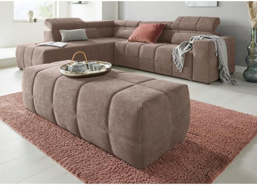 DOMO collection Hocker BRANDON grote uitvoering passend bij 'brandon' ook in cord