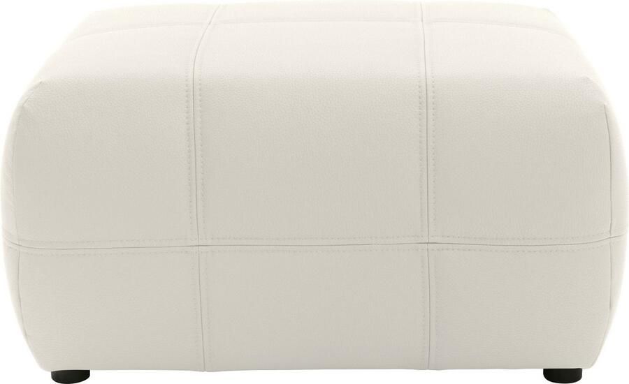 DOMO collection Hocker BRANDON kleine uitvoering passend bij 'brandon' van leer en luxe-imitatieleer