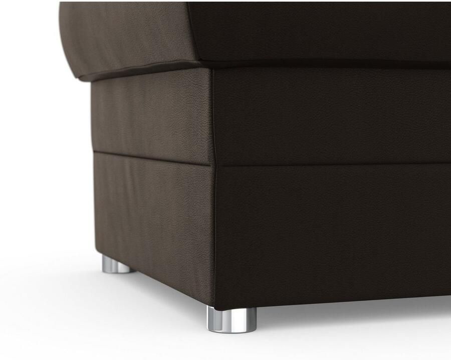 DOMO collection Hocker Pina compact en comfortabel Bijpassende voetenbank poef bij de serie