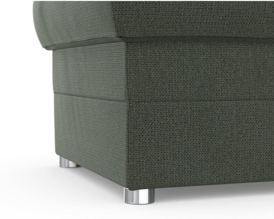 DOMO collection Hocker Pina compact en comfortabel Bijpassende voetenbank poef bij de serie
