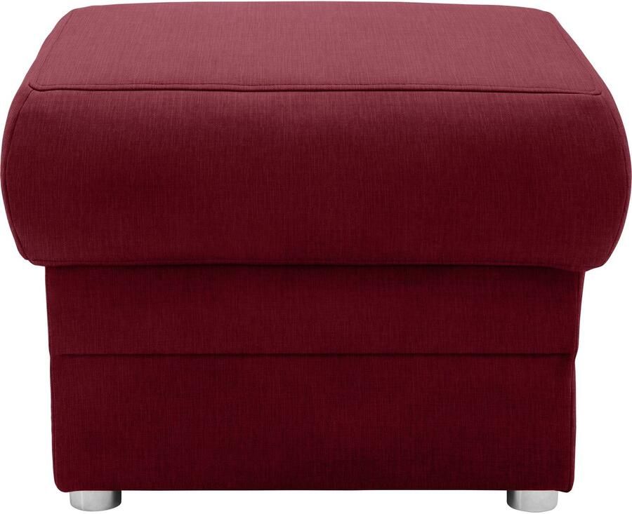 DOMO collection Hocker Pina compact en comfortabel Bijpassende voetenbank poef bij de serie