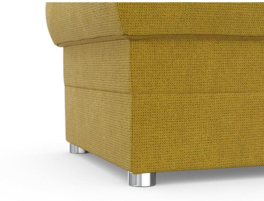 DOMO collection Hocker Pina compact en comfortabel Bijpassende voetenbank poef bij de serie