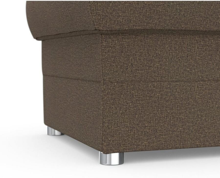 DOMO collection Hocker Pina compact en comfortabel Bijpassende voetenbank poef bij de serie