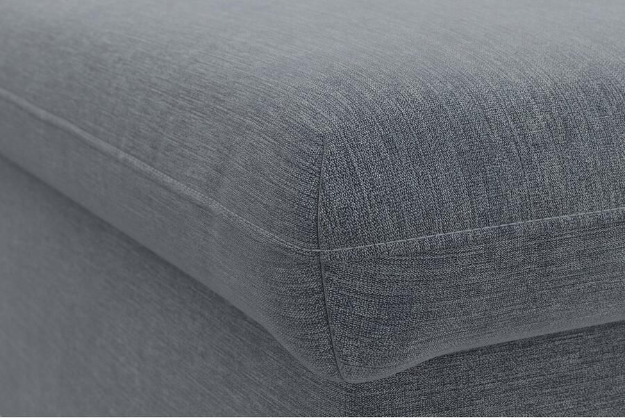 DOMO collection Hocker Topmatras met golfvering op kunststof glijders