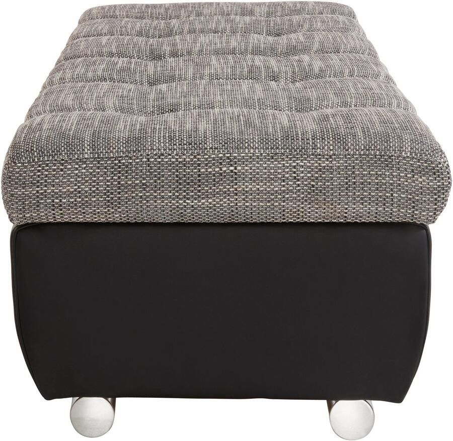 DOMO collection Hocker Treviso XXL: B D H: 161 60 41 cm met opbergruimte ook in ribfluweel passend bij de serie modern quiltwerk