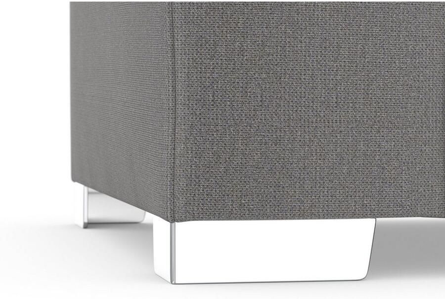 DOMO collection Hoekbank Anzio L-vorm met bedfunctie bonnellvering hoogwaardig breedte 271 cm