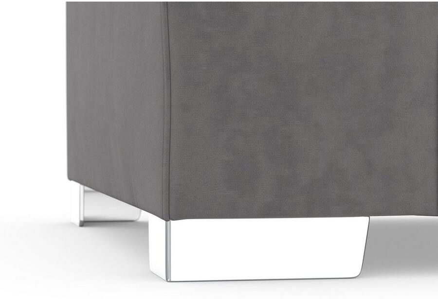 DOMO collection Hoekbank Anzio L-vorm met bedfunctie bonnellvering hoogwaardig breedte 271 cm