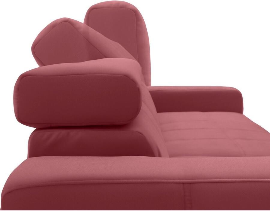 DOMO collection Hoekbank Brandon incl. Hoofdsteunverstelling B D H: 214 100 80 cm L-Vorm