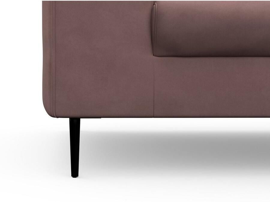 DOMO collection Hoekbank Modica compact en elegant breedte 244 L-vorm moderne uitstraling met extra brede chaise longue ook in corduroy