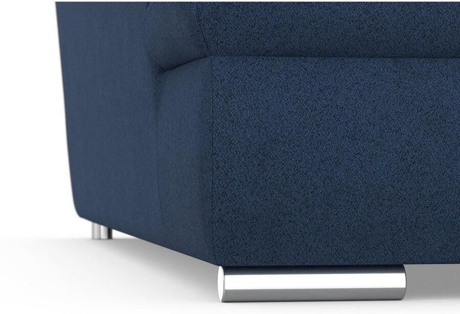 DOMO collection Hoekbank Mona L-vorm naar keuze met slaapfunctie en armleuning