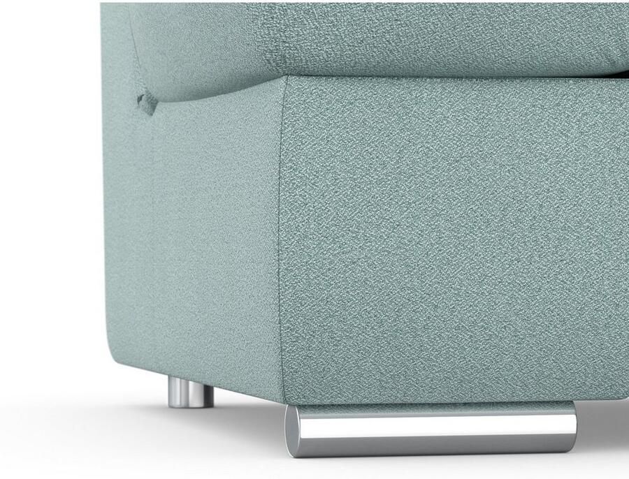 DOMO collection Hoekbank Mona L-vorm naar keuze met slaapfunctie en armleuning