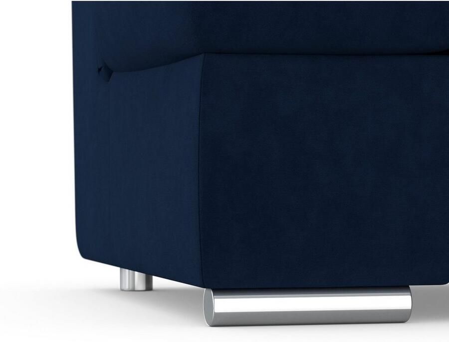 DOMO collection Hoekbank Mona L-vorm naar keuze met slaapfunctie en armleuning