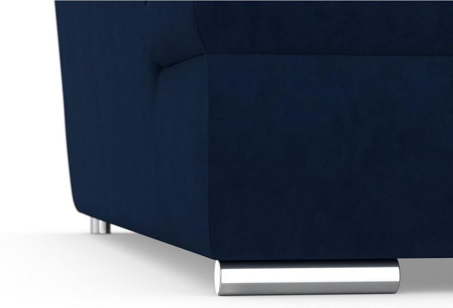 DOMO collection Hoekbank Mona L-vorm naar keuze met slaapfunctie en armleuning