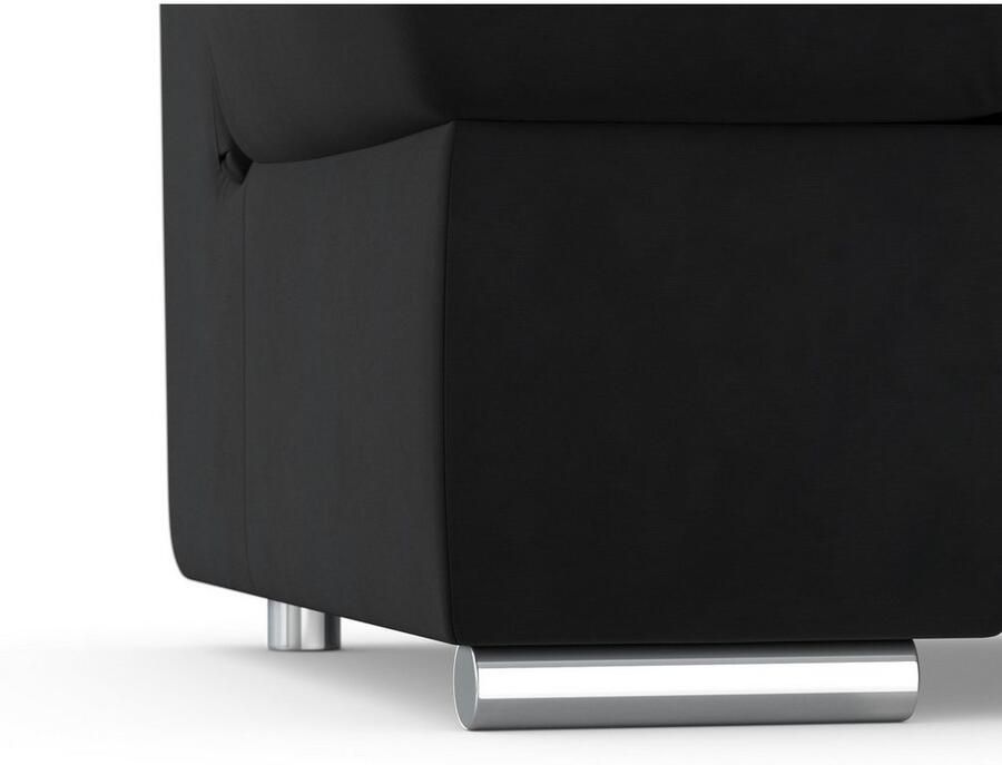 DOMO collection Hoekbank Mona L-vorm naar keuze met slaapfunctie en armleuning