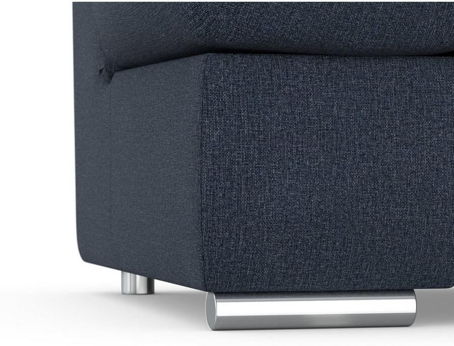 DOMO collection Hoekbank Mona L-vorm naar keuze met slaapfunctie en armleuning